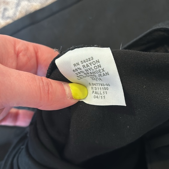 GAP Black Legging Jeans size 14 - Picture 5 of 6